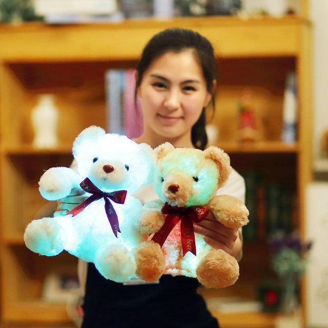 glowing teddy bear plush toy